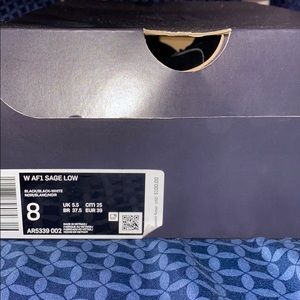 Air Force ones sage. Size 8 women.